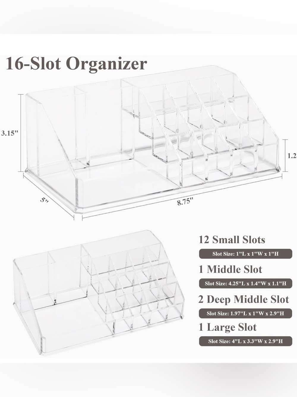 Make up organizer